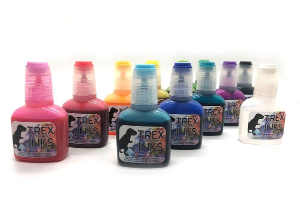 Acrylic Inks vs. Alcohol Inks What's The Difference?!? – T-Rex Inks